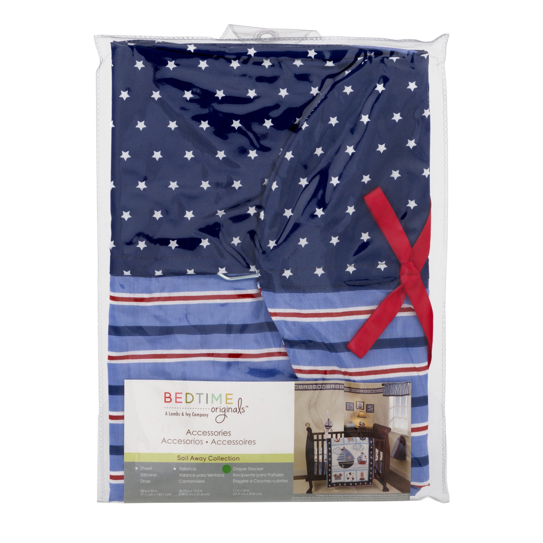 Bedtime Originals Diaper Stacker, Sail Away Collection, 1.0 CT