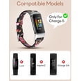 thumbnail image 3 of Wearlizer Leather Band Compatible with Charge 5 Bands for Women Men, Slim Leather Watch Strap Replacement Wristband Accessories for Charge 5 Band, 3 of 6
