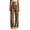 Coffee, variant on Wide Leg Leopard Pants for Women Flowy Palazzo Drawstring Y2K Elastic Waist Trousers with Pockets Fall Vacation Halloween Clothes