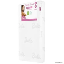 Barbie Chasing Dreams 2 in 1 Crib & Toddler Mattress by Dream On Me, White