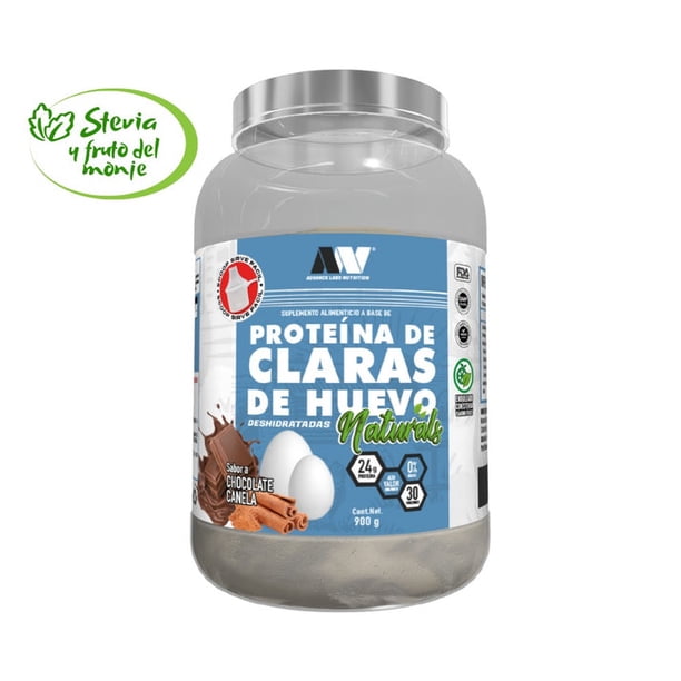 Proteína de Clara de Huevo Advance Labs Nutrition Naturals Choco Canela 900g 30 Serv