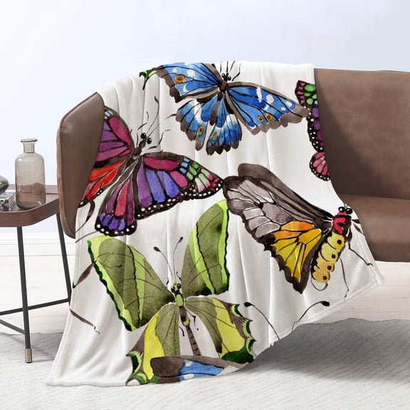 Unique Print Blanket Throw Comfortable Warm Velet Plush Fluffy Throw Blanket Perfect Gift for Couch Sofa or Bed 50"(Width) x 80"(Length)