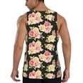 thumbnail image 3 of Gaeub Rose Flowers Men's Athletic Tank Top, Workout Sleeveless Shirts, Running Tank Tops for Gym, Running, Training - X-Large, 3 of 9