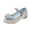 Silver, variant on Miaoju Girls Shoes Bowknot Flat Sequins Flats Children Dance Shoes Low Heel Wedding Party and Birthday Shoe