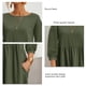 thumbnail image 3 of Vestido de mujer,Vestido de cuello redondo Vestido de tres cuello redondo Vestido suelto Instalación sin esfuerzo, 3 of 4
