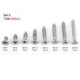 thumbnail image 4 of Eotvia 200pcs M3 Stainless Steel SS304 Self-tapping Screws Assortment, Hardware Screws, 4 of 5