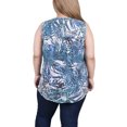 thumbnail image 3 of NY Collection Women's Plus Size Sleeveless Pintucked Blouse, 3 of 4