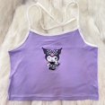 thumbnail image 1 of Sanrio Kuromi-Camiseta sin mangas con estampado de dibujos animados para mujer, ropa sin mangas con cuello colgante, ajustada, estilo Y2k, Kawaii, ideal para regalo, 1 of 7
