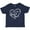 Navy, variant on Inktastic I Love My Aunt and Uncle in White Chalk Heart Boys or Girls Baby T-Shirt