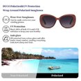 thumbnail image 3 of Lunettes de Soleil Polarisées pour Femmes, Tendance Mode, en TR, TAC, 3 of 5