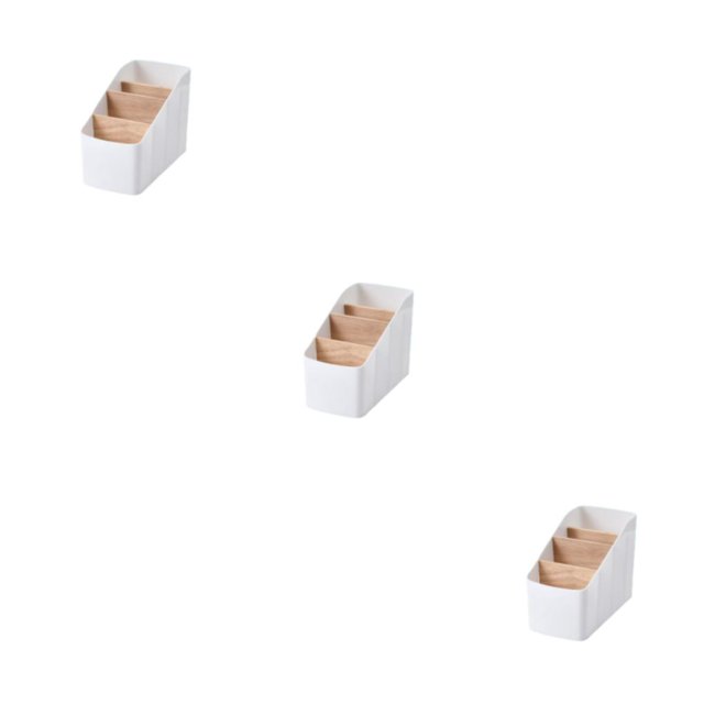 bedienty Storage Basket Ladder Layered Large Capacity Strong Practicality Wide Application Plastic Storage Box Organizers Storage white trapezoid 3Set