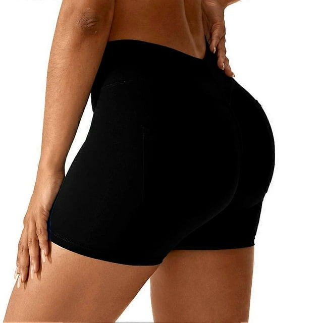 Women's Pure-Color Butt Lifting Shorts Comfortable Breathable Shorts for Outdoor Sports