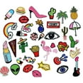 thumbnail image 1 of Iron On Patches Assorted DIY Patches, 10 Count, 1 of 2