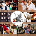 thumbnail image 4 of Juego De Coctelera Shaker Bartender Mixologia Kit 24 Piezas Accesorios De Acero Inoxidable Boston 1 Litro Con Soporte De Acrílico Incluye Recetario Para Cocteles Mezclador De Bebidas Profesional Bar ecomlab Profesional, 4 of 8