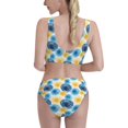 thumbnail image 3 of Picia Circular Women's High Waisted Bikini Scoop Neck Swimsuit Two Pieces Bathing Suit-XX-Large, 3 of 8