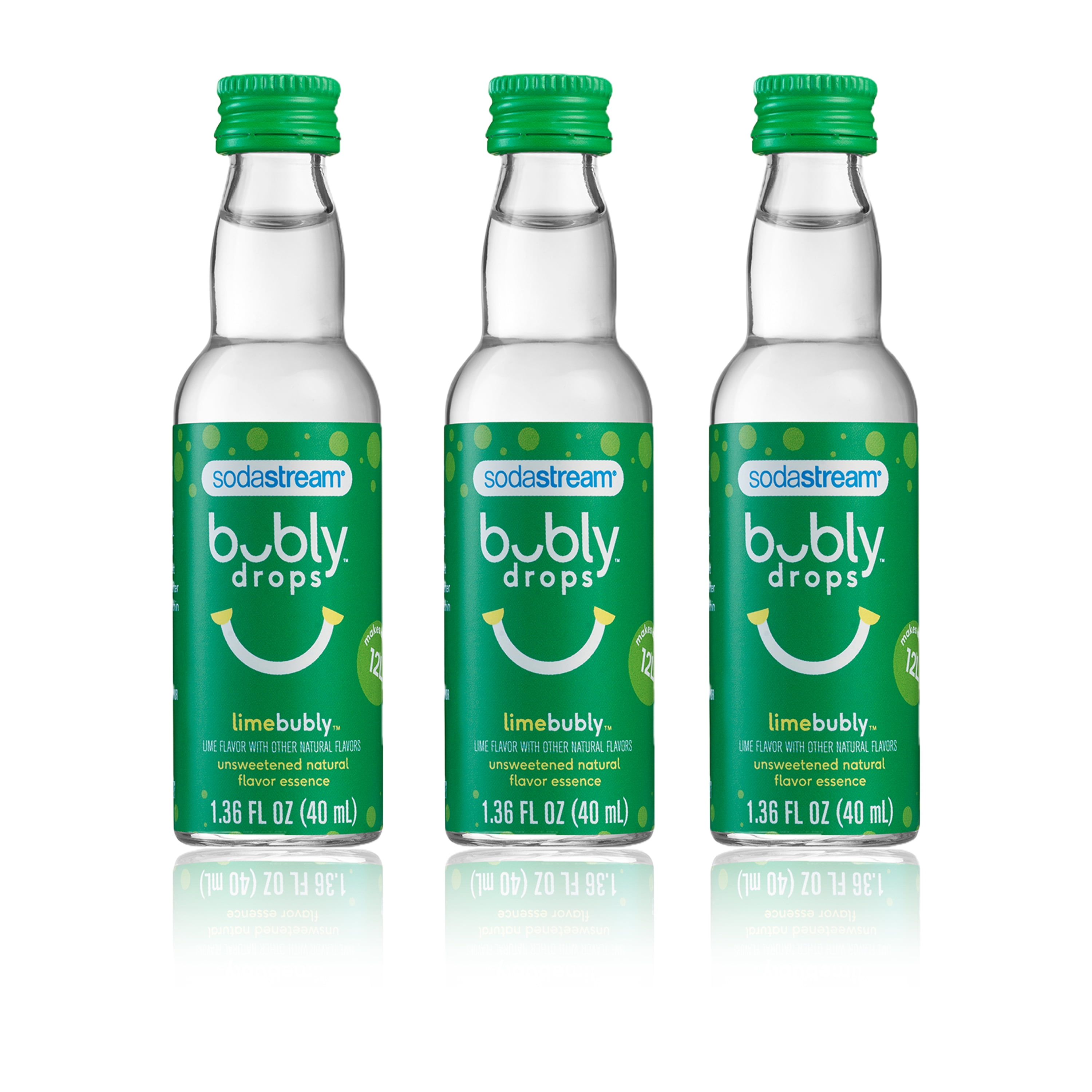 SodaStream bubly Drops Lime Flavored Sparkling Water Drink Mix, 3 Pack, 120 ml
