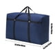 thumbnail image 3 of Bolsa de almacenamiento para mudanza y embalaje | Organizador de gran capacidad de tela Oxford | Robusto Portaequipajes Azul Listo para Cargar | 84x49x37cm | Capa de compresión | Mango | 1 pieza, 3 of 8