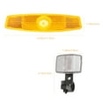 JMXIANG 1 Set Bike Front And Rear Reflectors Kit Warning Lens for Road