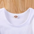 thumbnail image 4 of Franhais Baby Girls Puff Sleeve Cropped Tops, Solid Color Mesh Long Sleeves O-neck T-shirt for Spring, Summer, 4 of 9
