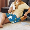 thumbnail image 3 of Wukai Cartoon Goose Men’s Short Pajama Pants With Pockets Soft Sleep Pj Shorts for Men-XX-Large, 3 of 6