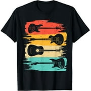 Rock Out in Classic Style: Retro Guitar Lover T-Shirt - Ideal Present for Music Aficionados