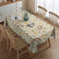 thumbnail image 2 of Cute Hedgehogs and Pioneer Flower Pattern Rectangle Tablecloth 60"x84",Waterproof Polyester Rectangle Table Cloth, Wipeable Spillproof Polyester Tablecloth for Dining, Camping, Indoor and Outdoor, 2 of 5