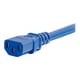 C2G 5ft 14AWG (IEC320C14 IEC320C13) 5 ft Cordon d'Alimentation à - Bleu - Câble d'Alimentation - IEC 60320 C14 pour Alimenter IEC 60320 C13 - 250 V - 15 A - - Bleu – image 3 sur 4