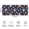 thumbnail image 3 of Pioneer Flower Floral Print Pattern Bathroom Rugs Mat, Non Slip Microfiber Bathroom Rug with Rubber Backing, Soft Mats for Bathroom Floor Tub Shower, 24"x60", 3 of 5