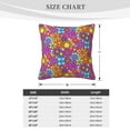 thumbnail image 4 of ZICANCN Abstract Groovy Floral Throw Pillow Covers, Bed Couch Sofa Knit Decorative Pillow Covers for Living Room Farmhouse, 18"x18", 4 of 8