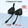 thumbnail image 6 of Yoobao Mini Power Bank PD20W Fast Charging with LED Display, 10000mAh Portable Charger with Built-in Cables, 3 Outputs 1 Input Battery Pack Compatible with iPhone 16 15 Samsung iPad, Black, 6 of 8