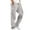 Grey, variant on RKSTN Cargo Pants for Men Drawstring Solid Color Casual Multiple Pockets Trousers Outdoor Fitness Pants with Pockets