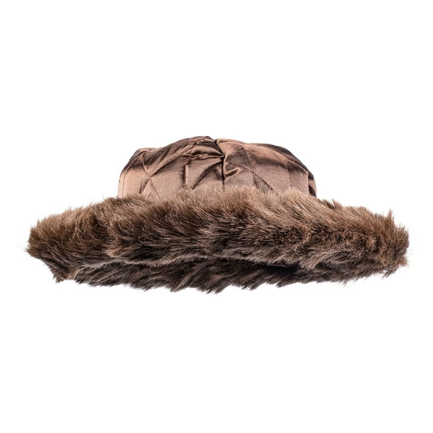 Gorro de piel Dress-Up-America Matzah Shtreimel para adultos, color marrón