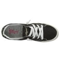 thumbnail image 4 of JELLYPOP Women's Dallas Lace Up Sneakers, Color: Black, Size: 6 (JRBODE008-6), 4 of 5