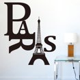 thumbnail image 2 of Adhesivos de pared con letras modernas de la Torre Eiffel de París, 48 x 58 cm, 2 of 3