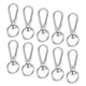 thumbnail image 1 of Uxcell Ganchos de Garra de Langosta [10pcs] - Ganchos de Disparo Giratorios de Aleación de Zinc para Hacer Llaveros y Manualidades de Bricolaje - [Blanco Plateado - 1.6x0.6IN], 1 of 6