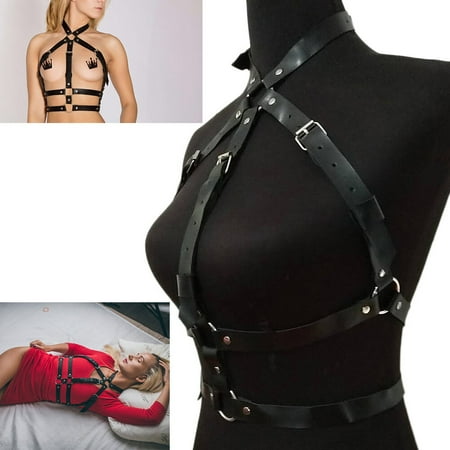 

Rave Accessories Strappycagedharajuku Clothes Harness Cupless Outfitwomen Pants Gothic Clothing Punk