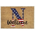 thumbnail image 2 of Patriotic Door Mat 60 x 40 cm, Crystal Velvet Welcome Outdoor/Indoor Entryway Rug, Non-Slip PVC Backing, Washable, Leak-Proof, 2 of 2