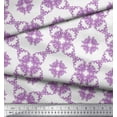 thumbnail image 2 of Soimoi Rayon Fabric Leaves & Floral Geometric Print Fabric by Yard 56 Inch Wide, 2 of 3
