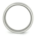 thumbnail image 3 of Stainless Steel 8mm Brushed Mens Ring Band Size 13, 3 of 5