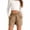 Khaki, variant on CPNG Girls Casual Shorts Elastic High Waist Shorts Solid Color Summer Comfy Loose Shorts with Pockets(Pink,8-9 Years)