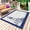 Blue Beige, variant on Nautical Sailboat Outdoor Rug 6x9 Ft - Reversible Patio Rug Outdoor Camping Rugs, Navy Blue Ocean Seagull Waves Ship Washable Indoor Outdoor Area Rugs, Non-Slip Outdoor Carpet Runner for Deck/Porch