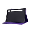 thumbnail image 6 of Tablet Case for Samsung Galaxy Tab S9/S8/S7, Embossed Tree Pattern PU Leather Book Style Smart Auto Wake/Sleep Cover with Stand Card Slots Magnetic Clasp Shockproof Case, Purple, 6 of 9