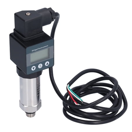 LHCER LEFOO 0~5bar LCD Pressure Transducer Hydraulic Gas Water Oil Fuel ...