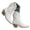 White, variant on Women's Western Cowboy Cowgirl Boots Embroidery Ankle Booties Low Chunky Heel Dress Shoes