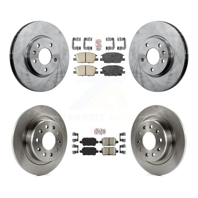 Transit Auto Front Rear Ceramic Pads and Disc Brake Rotors Kit for Car Chevrolet Equinox GMC Terrain Malibu K8A-102551