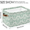 thumbnail image 3 of Foldable Storage Bins Elegant Art Minimalist Style Fabric Storage Baskets Collapsible Decorative Baskets Closet Organizer Bins with PU Handles for Shelves Home Closet-2Pack Decor Gifts, 3 of 7
