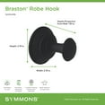 thumbnail image 7 of Symmons 583RHMB Braston Single Robe Hook - Black, 7 of 7