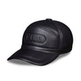 thumbnail image 1 of Plain Baseball Cap, Men Structured PU Classic Baseball Cap Hat,Winter for Elderly Father ,Fashion, 1 of 5