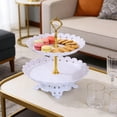 thumbnail image 6 of Topukaiba Three-Layer Multi-Functional Serving Tray For Candy, Fruit, Dried Fruit & Snacks – Ideal For Wedding, Ktv, Living Room & Party White 7.87/9.84In, 6 of 6