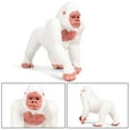 thumbnail image 3 of Ksopiavobs Gorilla Figurines Realistic Animal Figure Early Educational Toys Science Project Christmas Birthday Gift for Kids (White), 3 of 5